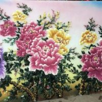 Gemstone painting - peony 4