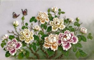 Gemstone painting - peony 6