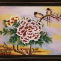 Gemstone painting - peony 8
