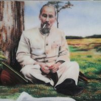 Gemstone painting - portraits Ho Chi Minh 1