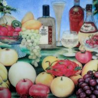 Gemstone painting - still-life 1