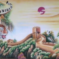 Gemstone painting - tiger 2