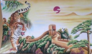Gemstone painting - tiger 2
