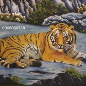 Gemstone painting - tiger 4