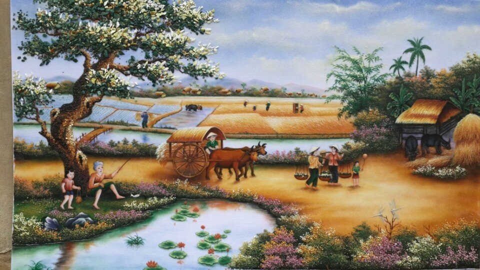gemstone-painting-village-in-harvest-1
