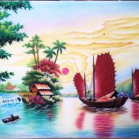 Gemstone painting - Vietnamese water-colour 15