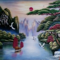 Gemstone painting - Vietnamese water-colour 19