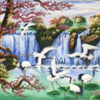 Gemstone painting - Vietnamese water-colour 23