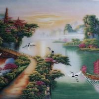 Gemstone painting - Vietnamese water-colour 7