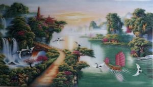 Gemstone painting - Vietnamese water-colour 7