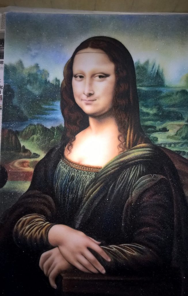 Gemstone painting Mona Lisa 2