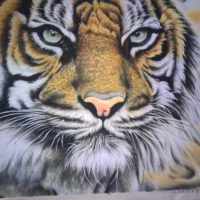 Gemstone painting tiger 8