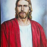 Gemstone painting-Jesus Christ