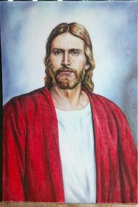 Gemstone painting-Jesus Christ