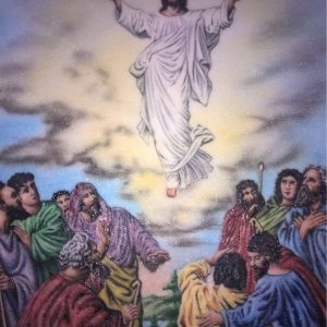 Gemstone painting ascension of Jesus