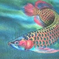 Gemstone painting fish 1