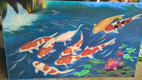 gemstone-painting-nine-fish -5