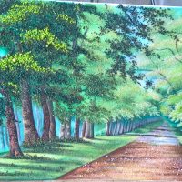 Gemstone painting pathway
