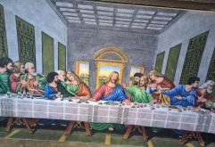 Gemstone painting the last Supper